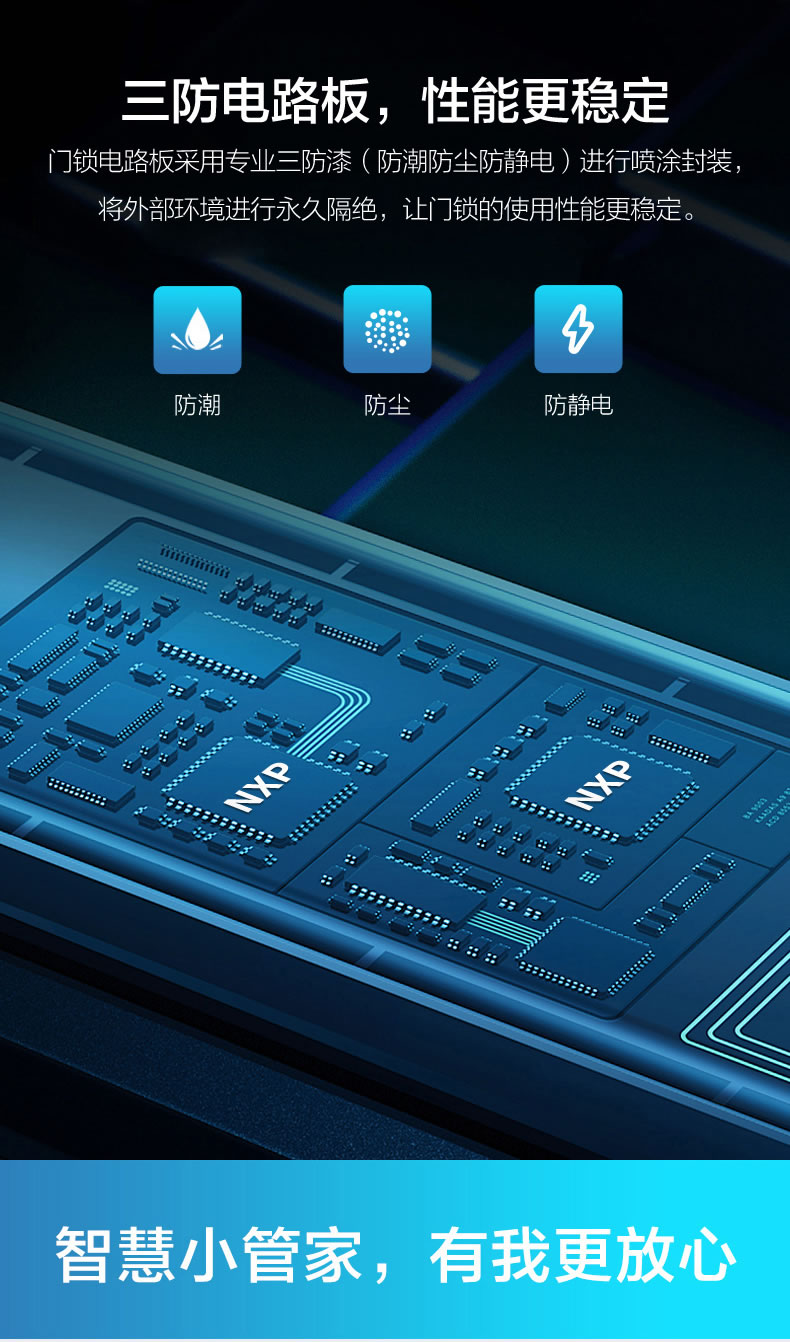 海爾指紋鎖20E家用防盜門入戶門磁卡密碼電子鎖20E