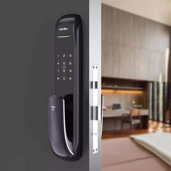 亞太天能A3全自動指紋鎖 門內(nèi)外雙芯雙系統(tǒng)